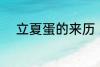立夏蛋的来历 立夏蛋的传说介绍