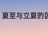 夏至与立夏的区别 夏至与立夏不同点