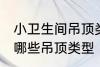 小卫生间吊顶类型有哪些 小卫生间有哪些吊顶类型