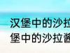 汉堡中的沙拉酱可以用炼乳代替吗 汉堡中的沙拉酱可不可以用炼乳代替