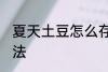 夏天土豆怎么存放 夏天土豆存放的方法