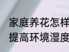 家庭养花怎样提高环境湿度 家庭养花提高环境湿度的技巧