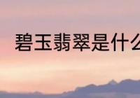 碧玉翡翠是什么菜 白玉翡翠的特点