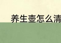 养生壶怎么清洗 如何清洗养生壶