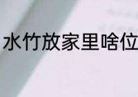 水竹放家里啥位置 家里水竹如何摆放