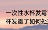一次性水杯发霉了怎么处理 一次性水杯发霉了如何处理