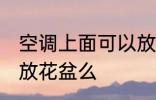空调上面可以放花盆吗 空调上面能摆放花盆么