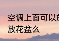 空调上面可以放花盆吗 空调上面能摆放花盆么
