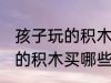 孩子玩的积木买什么材质的好 孩子玩的积木买哪些材质的好