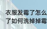 衣服发霉了怎么洗掉掉霉斑 衣服发霉了如何洗掉掉霉斑