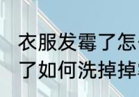 衣服发霉了怎么洗掉掉霉斑 衣服发霉了如何洗掉掉霉斑