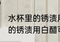 水杯里的锈渍用白醋能洗掉嘛 水杯里的锈渍用白醋可以洗掉吗
