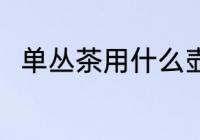 单丛茶用什么壶泡最好 单丛茶介绍