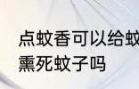 点蚊香可以给蚊子熏死吗 点蚊香可以熏死蚊子吗