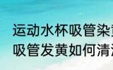 运动水杯吸管染黄怎么办 水杯里塑料吸管发黄如何清洗