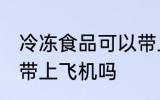 冷冻食品可以带上飞机吗 冷冻食品能带上飞机吗