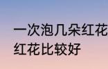 一次泡几朵红花比较好 一次泡多少朵红花比较好