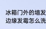 冰箱门外的墙发霉了怎么办 冰箱门缝边缘发霉怎么洗干净