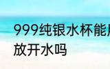999纯银水杯能用开水吗 用银水杯能放开水吗