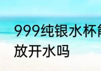 999纯银水杯能用开水吗 用银水杯能放开水吗