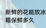 新鲜的花能放冰箱吗几天 花可以放冰箱保鲜多久