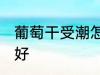 葡萄干受潮怎么办 葡萄干受潮怎么办好