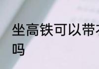 坐高铁可以带衣架吗 坐高铁能带衣架吗